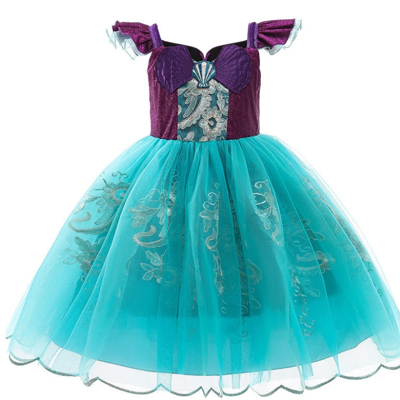 Κορίτσια Μικρή γοργόνα Ariel πριγκίπισσα φόρεμα Απόκριες φανταχτερό κοστούμι