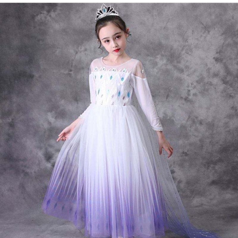 Cos110 κορίτσια φορέματα πριγκίπισσα cosplay elsa φόρεμα αποκριές ρούχα Fancy TV&Ταινία κοστούμι παιδιά