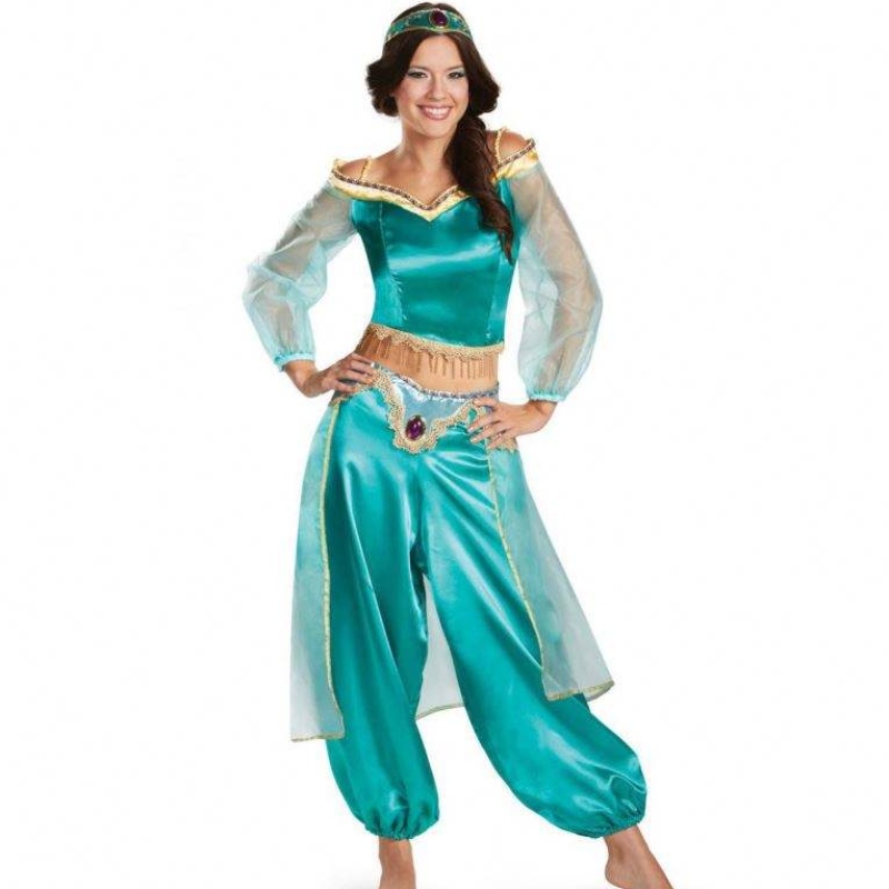 Jasmine Princess Dress ενήλικα cosplay Απόκριες κοστούμι cosplay Στάδιο φθορά