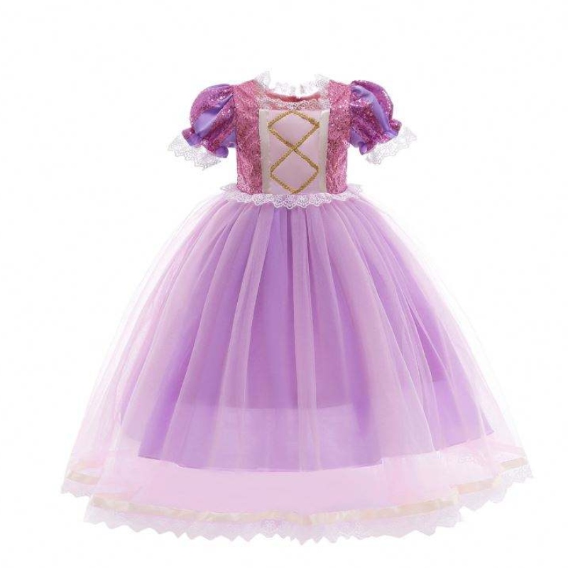 Πριγκίπισσα φόρεμα χιονιού φόρεμα κορίτσι rapunzel φόρεμα