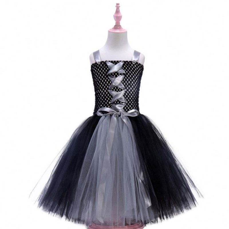 Παιδικά ρούχα Halloween Sleeping Spell Witch Dress Girl Mesh Tutu Φούστα κοστούμι Cosplay