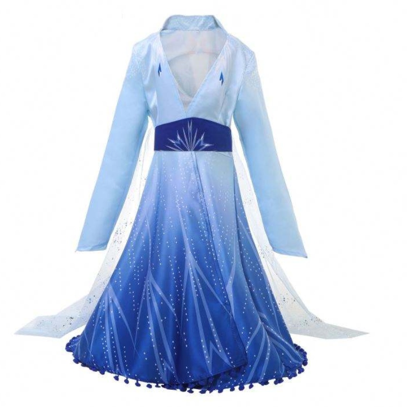 Νέα άφιξη Elsa Frozen Dress Princess Elsa κοστούμι για κορίτσια