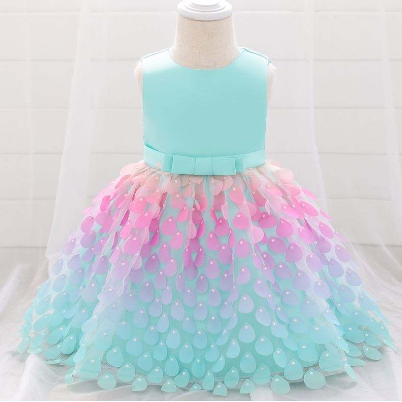 Baige Amazon Top Sale Mermaid Sequin Baby Dress Princess Girls Girls Φόρεμα Γενέθλια