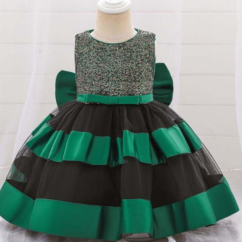 Υψηλής ποιότητας παιδιά ενδύματα παιδιά Frock Σχεδιασμός κοστούμια κοριτσάκι βάπτισμα φόρεμα L1919XZ
