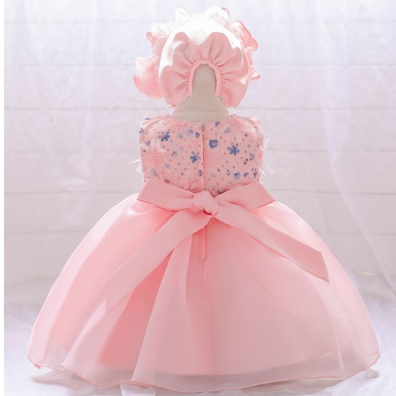 Baige Hot Selling Pink Girls Party Toddler Dresses Baby Birthday Dress 1 χρονών κοριτσιών