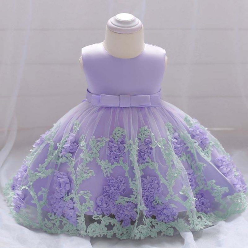Baige China Factory Direct Price Kids Summer Flower Mini Dress Kids L1845xz
