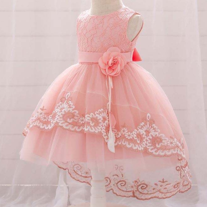 Baige χονδρική παιδική κοπέλα ρούχα Fluffyfashion Layered Cake Dress Formal Applique Girl Princess Dresses for Kids L1921xz