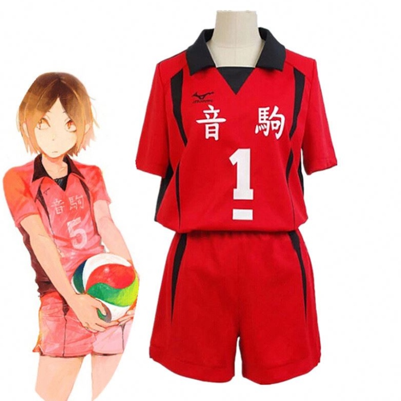 Ενήλικες Haikyuu Nekoma High School#5 1 Kenma Kozume Kuroo Tetsuro Cosplay Haikiyu Volley Ball Team Jersey Sportswear Uniform