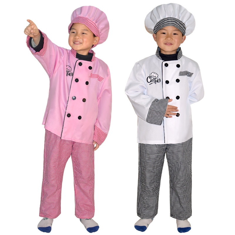 Νέο στυλ Kids chef κοστούμι Απόκριες πάρτι cosplay ρούχα ρόλο παιχνίδι girl \\\\ \'s and boy \\\\ \\\\